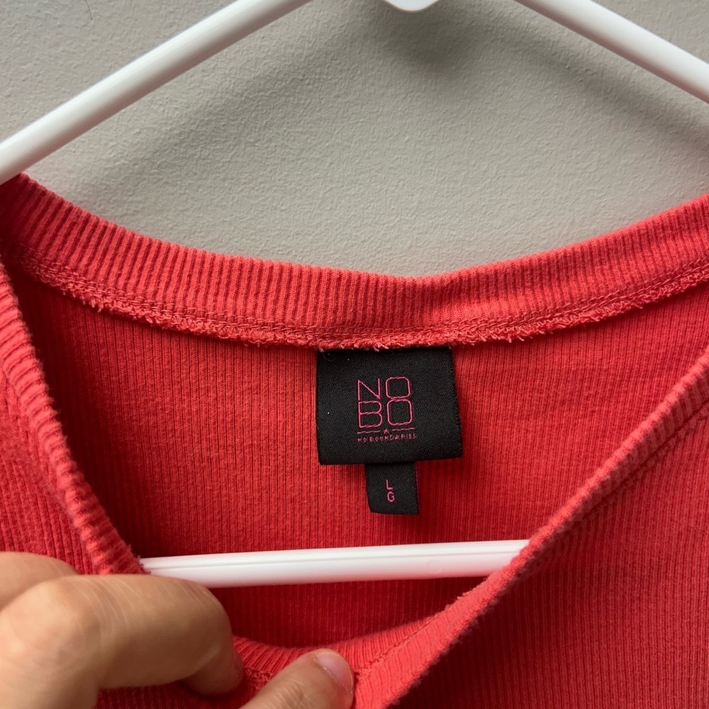 NOBO Pink Ribbed Tank Top - Picture 4 of 5